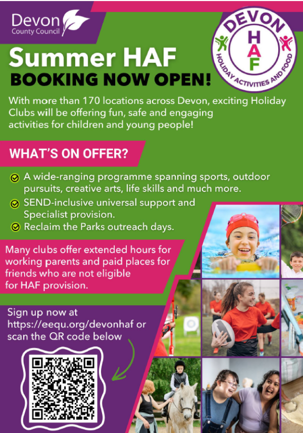 Summer holiday clubs